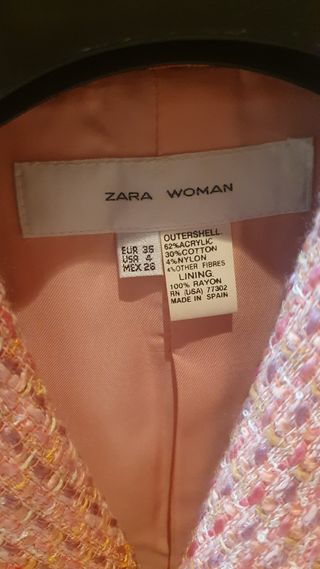 Chaqueta Zara rosa - Talla S