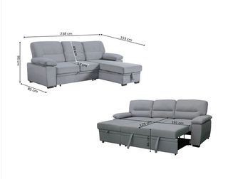 SUPER OFERTA SOFA CHESLONG NEGRO