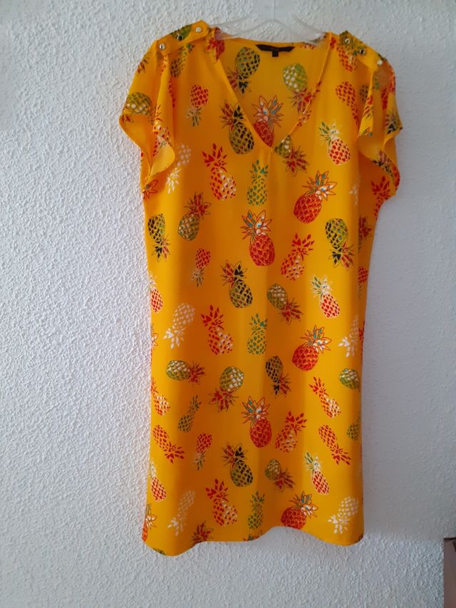 Vestido verano estampado piñas