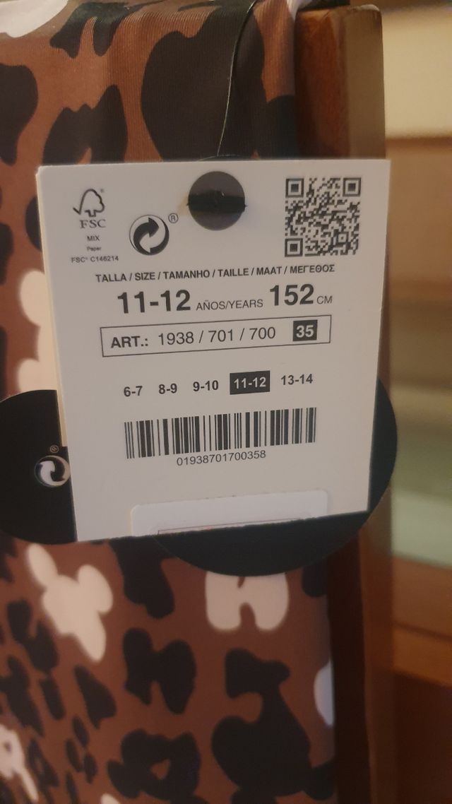 Top y mallas de Minnie con etiqueta. NUEVO