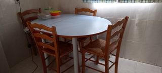 Mesa cocina 4 sillas - Madera