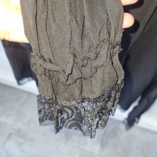 Blusa negra encaje - Talla 44