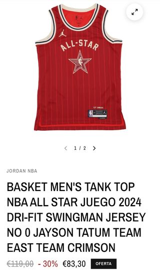 Camiseta NBA All Star Jordan - Talla XL