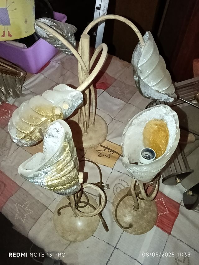 2 Lamparas mesita - vintage