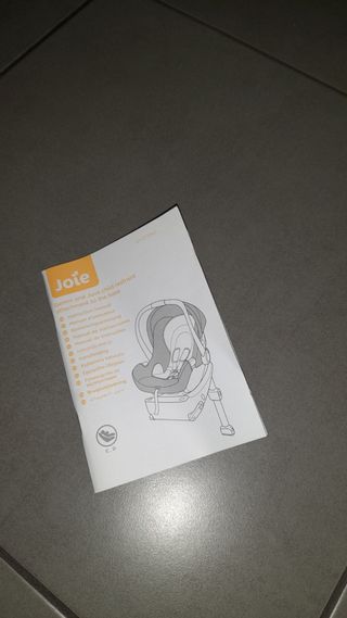 Silla coche Joie grpo 0,1,2. Isofix