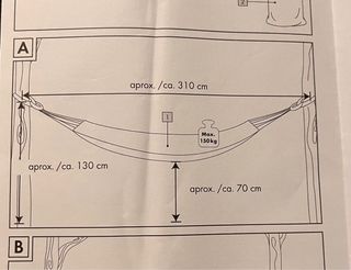 Hamaca colgante tumbona