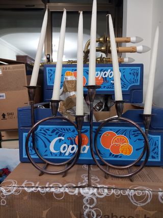 Candelabro vintage 3 brazos