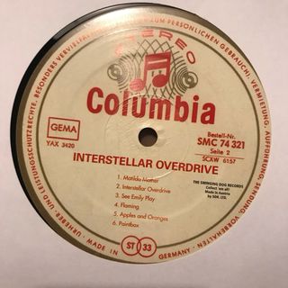 Pink Floyd - Interstellar Overdrive LP .