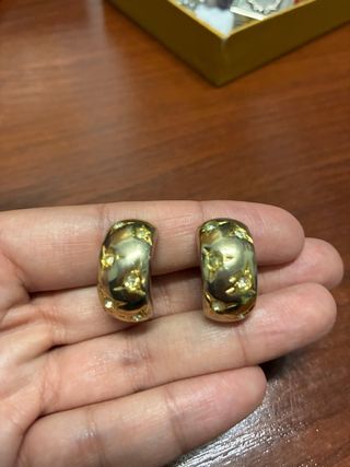 Pendientes dorados aro 90s