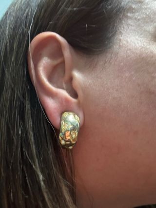 Pendientes dorados aro 90s