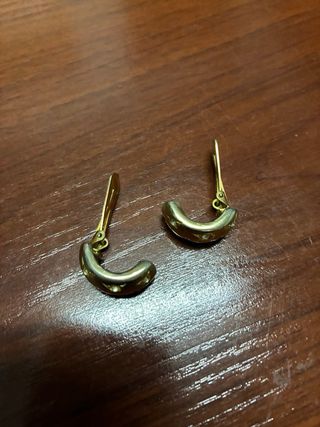 Pendientes dorados aro 90s