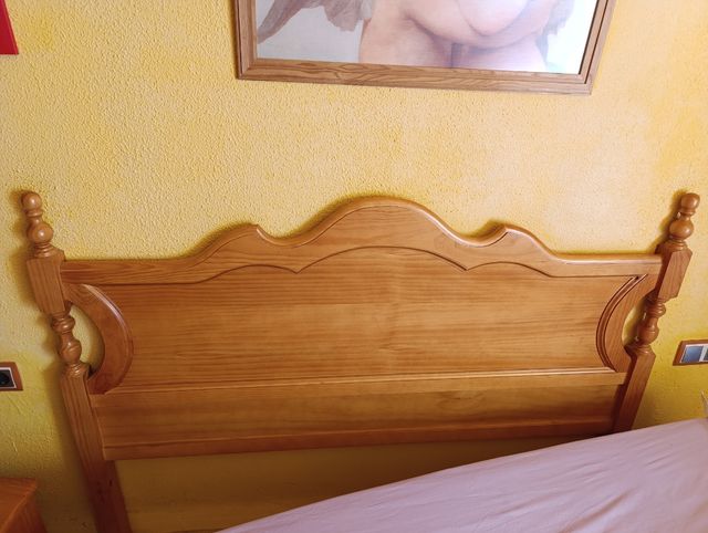 Cabecero cama madera 150cm.