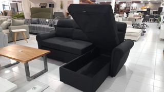 SUPER OFERTA SOFA CAMA TELA NEGRO