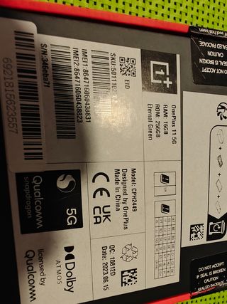 OnePlus 11 5G - 16GB+256GB