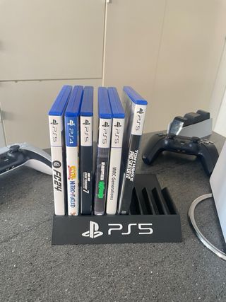 PS5 Slim Blanca - Con lector + 2 mandos + Juegos