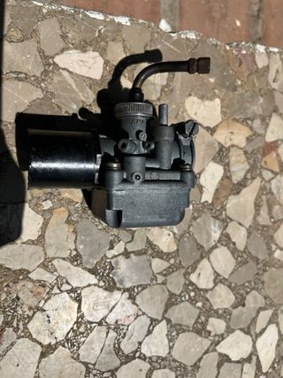 Carburador AMAL Piva M9 motocultor, escape y grifo