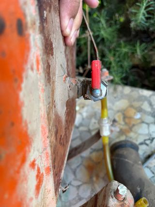 Carburador AMAL Piva M9 motocultor, escape y grifo