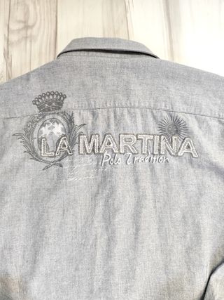 Camisa La Martina XL gris