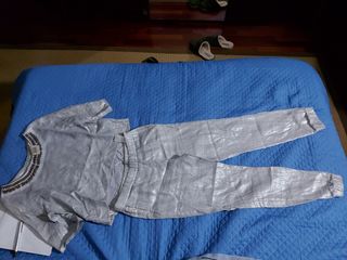 Completo tuta argento