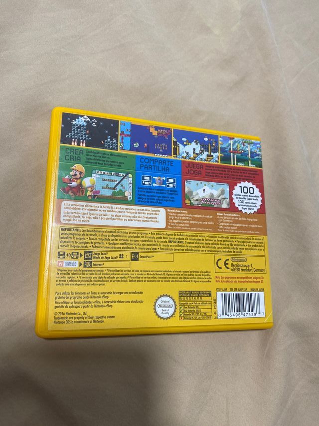 Caratula Súper Mario Maker 3DS