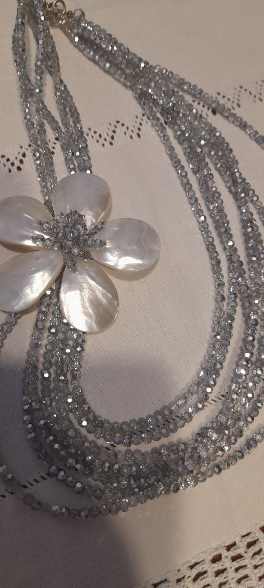 Collana Ottaviani argento e bianco