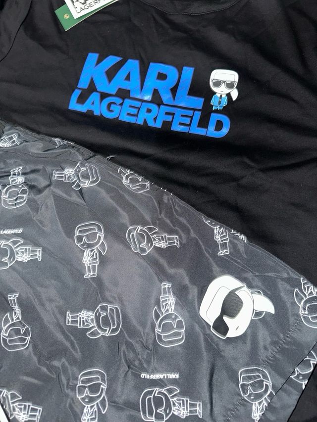 Conjunto Karl Lagerfeld: camiseta y bañador