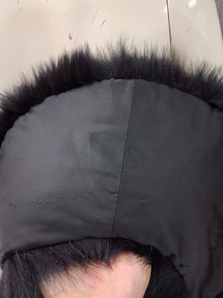 Stola collo pelliccia nera lussuosa