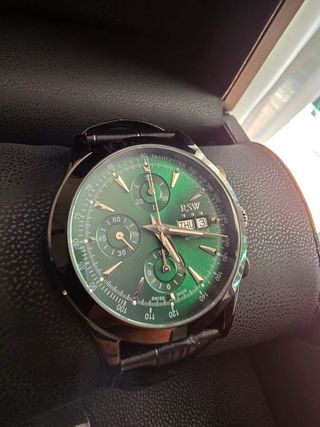 Reloj RSW Automático - Negro y Verde. Full set