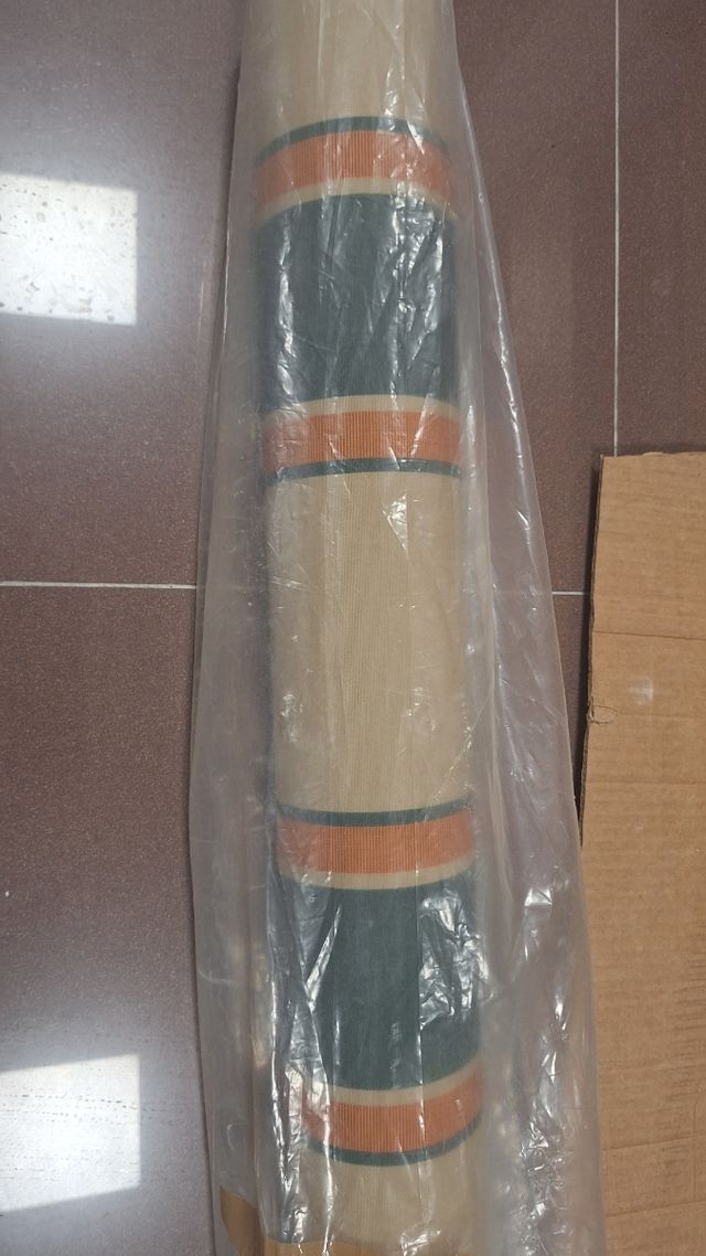 Lona Toldo - Beige y Verde. Diseño exclusivo