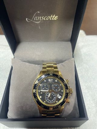 Reloj Lanscotte Cronógrafo Dorado de segunda mano por 150 EUR en