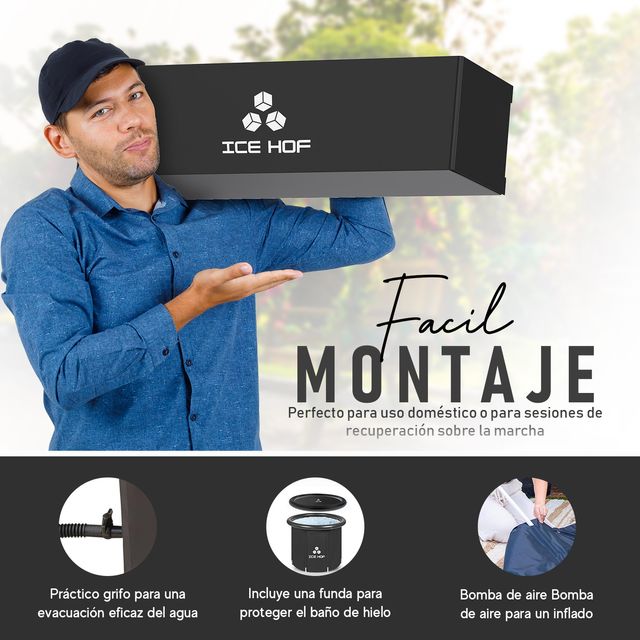 Vasca per ghiaccio pieghevole Ice Hof® 80 cm x 80 cm