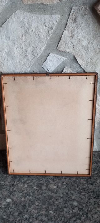 Stampa vintage 25x30cm in bianco e nero con cornic