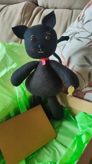 Gatita peluche negra