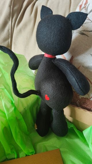 Gatita peluche negra