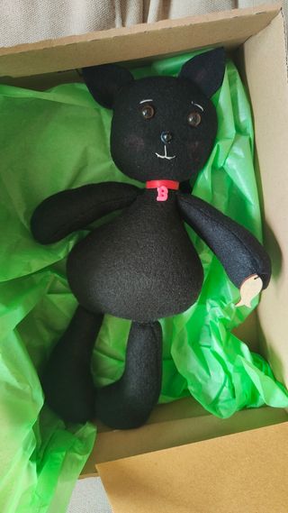 Gatita peluche negra