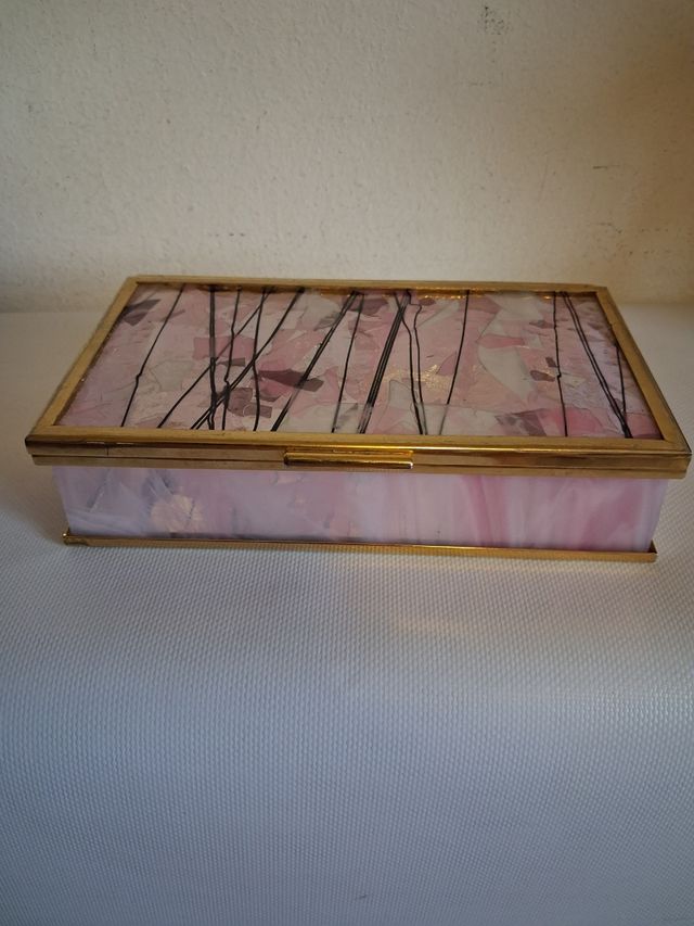 Scatola Portagioie Vetro di Murano e ottone