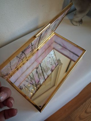 Scatola Portagioie Vetro di Murano e ottone