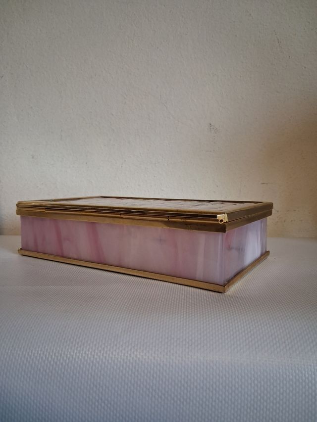 Scatola Portagioie Vetro di Murano e ottone