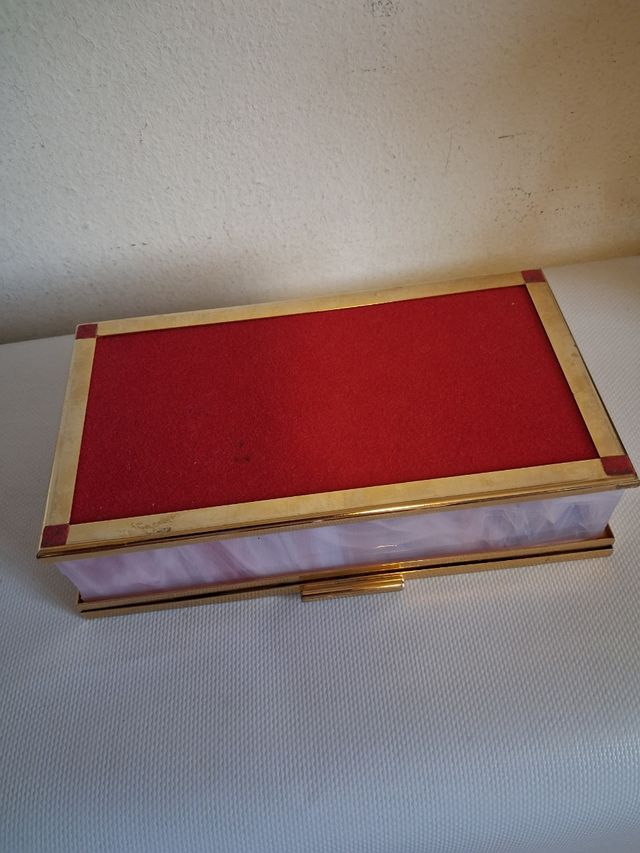 Scatola Portagioie Vetro di Murano e ottone