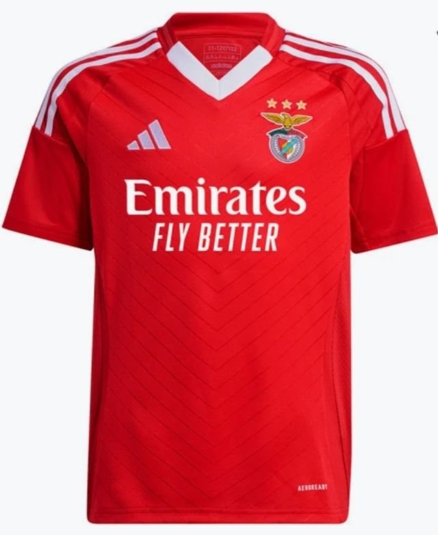 Camiseta Benfica Adidas roja niño talla 10