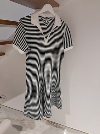 Vestido, Tommy Hilfiger rayas azul-blanco M