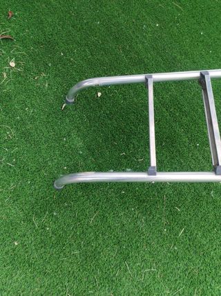 Escalera piscina metalica - plata