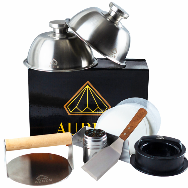 Kit per hamburger Aurum® Deluxe con pressa