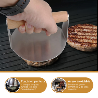 Aurum® Kit Hamburguesas Deluxe Con Prensa