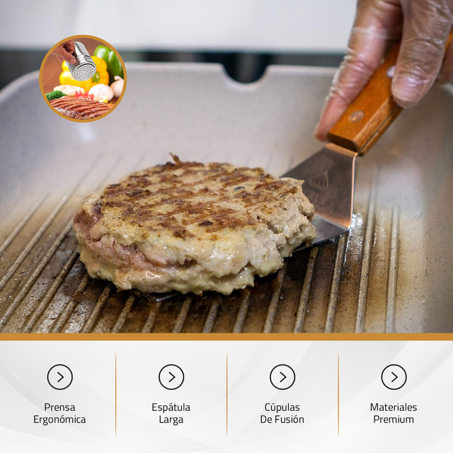 Kit per hamburger Aurum® Deluxe con pressa