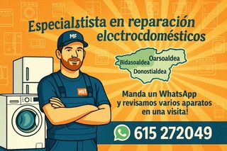 Reparación de electrodomésticos domicilio