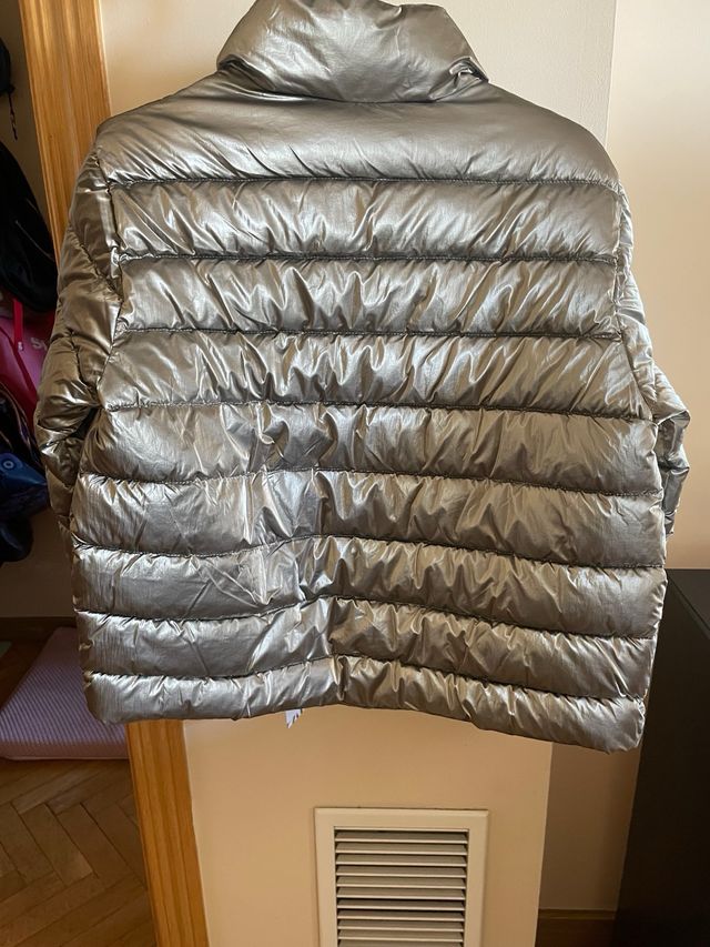 Chaqueta acolchada Zara plata