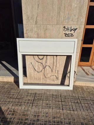 Ventana corredera aluminio blanco