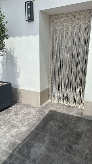 Cortina de macrame