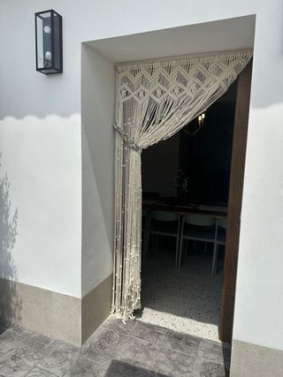 Cortina de macrame